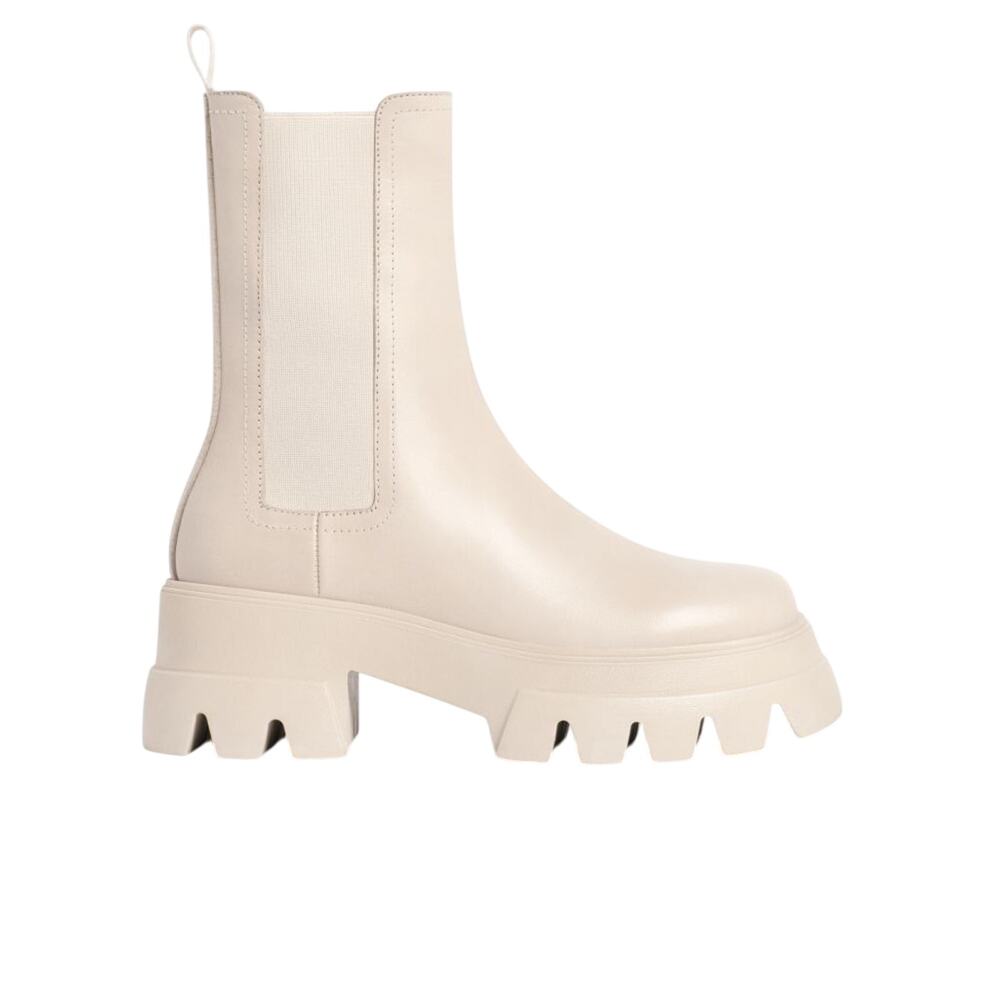 Thursday Boot Company 'Reign' Cream Leather Boot Size 10